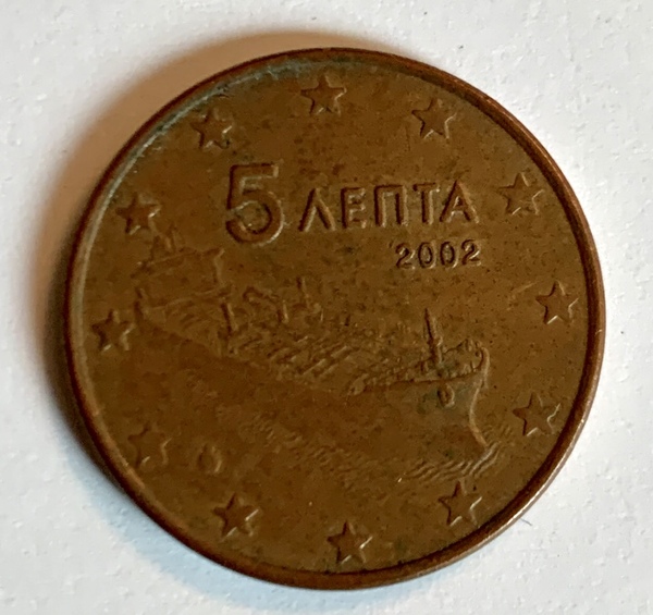 5 centimos Grecia 2002