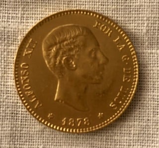 Moneda alfonsina de oro