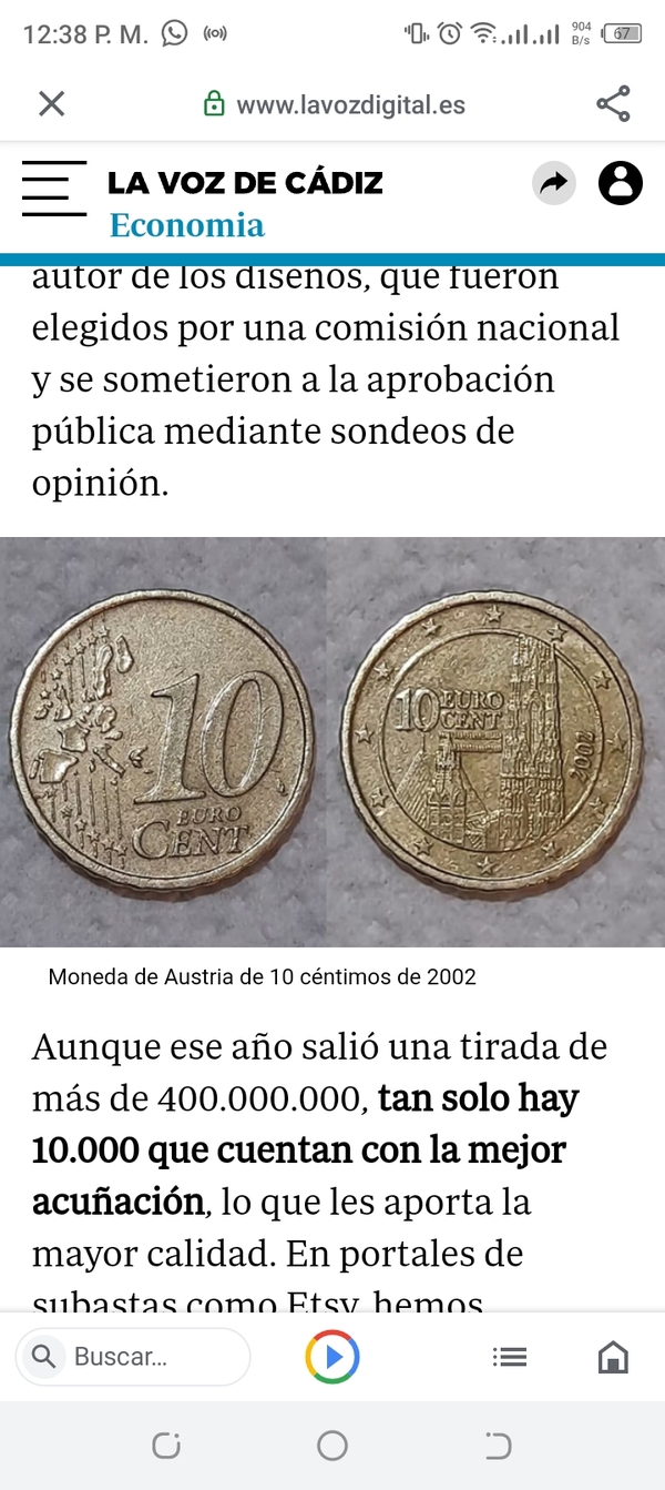 Moneda 10Euro Cent 2002