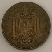 2,5 pesetas 1953 solo una estrella