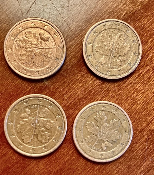 Monedas 1 céntimo alemanas