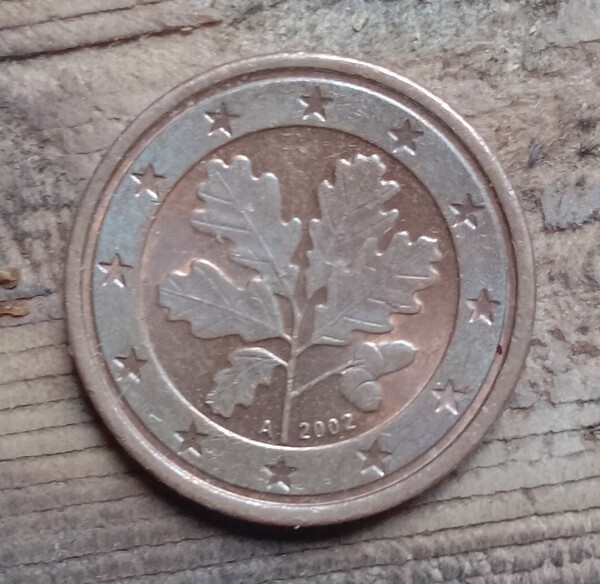 Moneda 1 cent € Alemania 2002 A