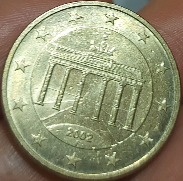 Moneda 50 centimos Alemania 2002