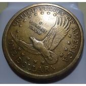 Un dollar sacagawea de EEUU año 2000