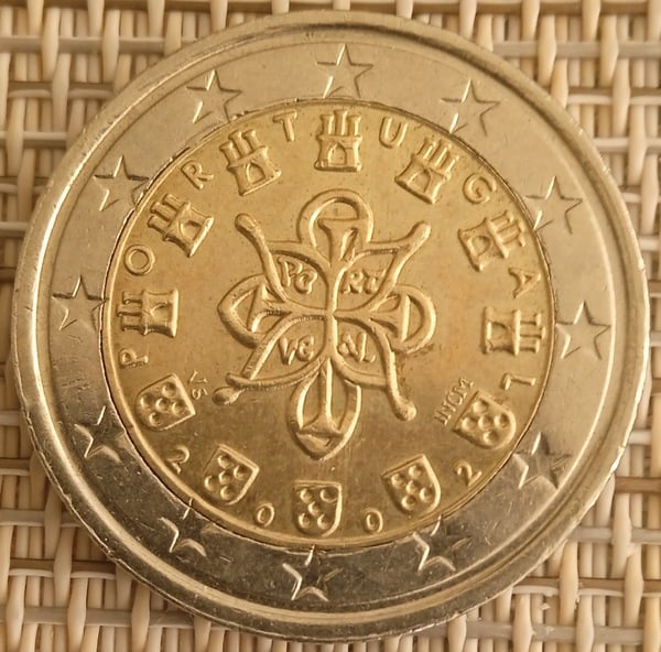Moneda de 2 euros Portugal -Escudo- 2002
