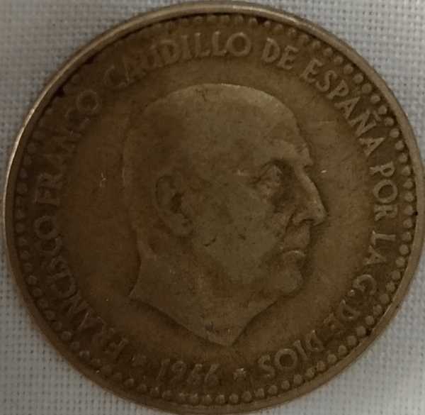 Moneda Franco 1966 1 pta