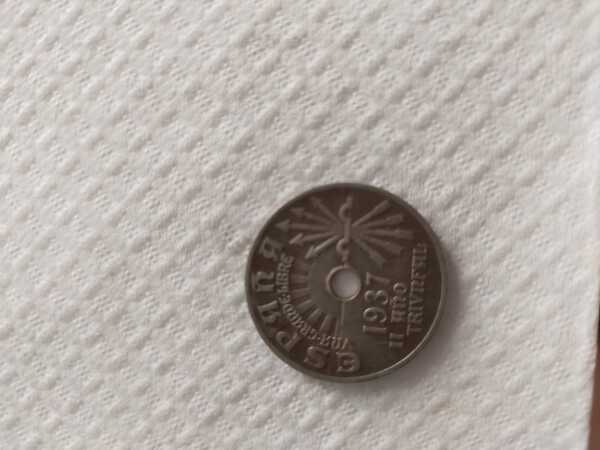 25 cent moneda  1937