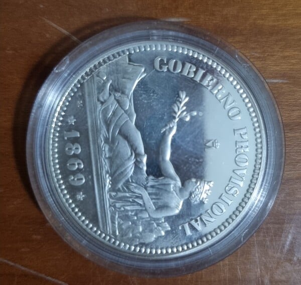 GOBIERNO PROVISIONAL 1869, 1 Peseta