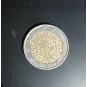 Moneda 2€ Francia 2001 fallo acuñacion