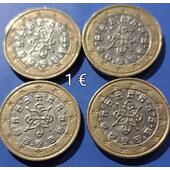 ●● Vendo un lote de 4 monedas de Portugal de 1 € delos años 2000, 2002, 2003, y 2004