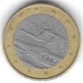 1 euro Finlandia 1999