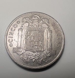 Moneda 5 pesetas 1949*50 Franco