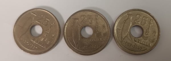 Moneda 25 pesetas Melilla 1997