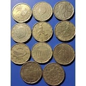 8☆☆Vendo lote de 11 monedas, (higienizadas) de 20 c de € de distintos países.Ver fotos y descripción.