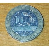 10 New Francs 1988