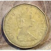 1 Dollar De Canadá del año 1987