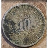 Moneda de 10 Centavos Mexicanos del Año 1946