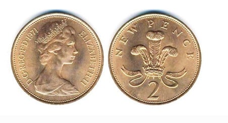 2 new pence (Elizabeth II)