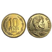 Moneda de 10 pesos chilenos 2015