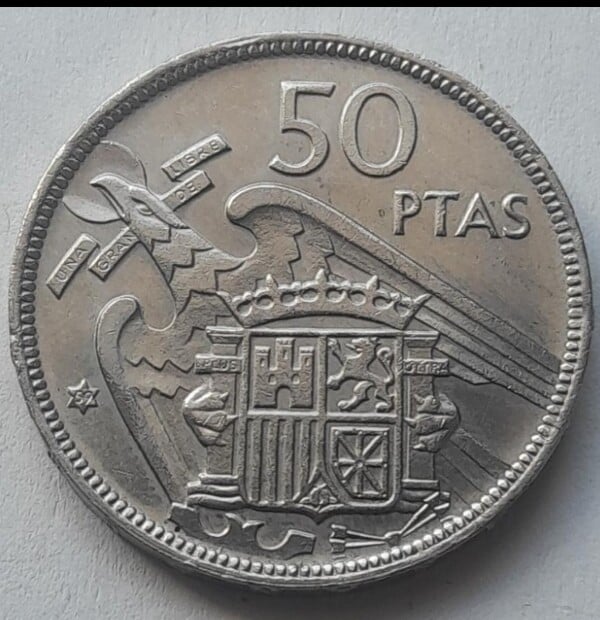 50 Pesetas año 1957