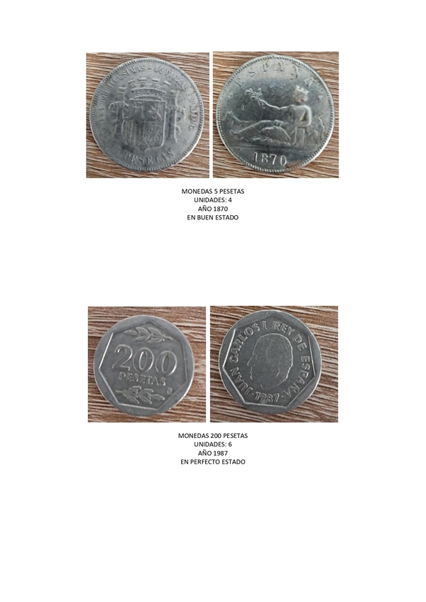 Lote de monedas antiguas españolas y extranjeras