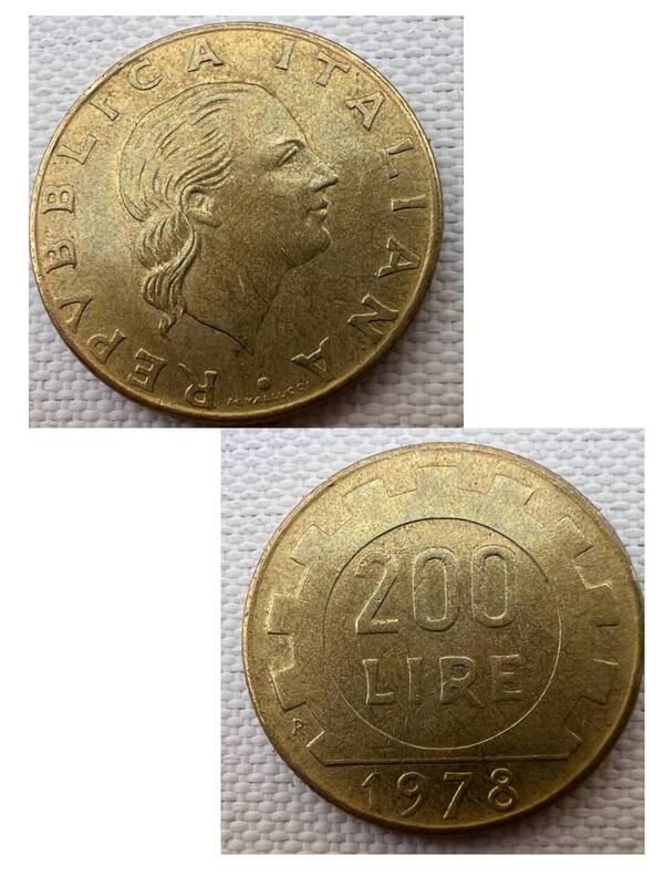 200 lire 1978 Republika Italiana