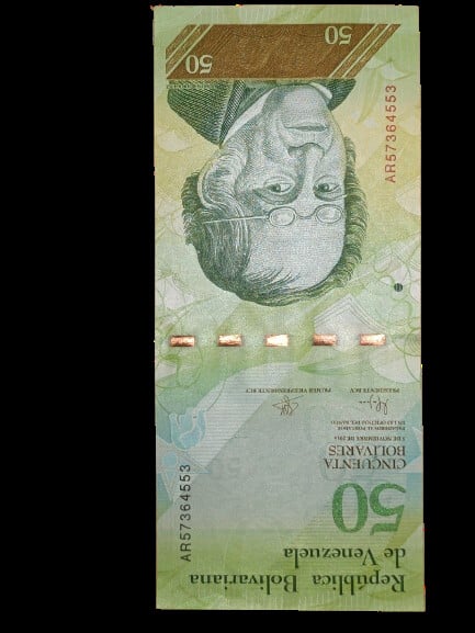 Billete de 50Bolivares Venezolanos