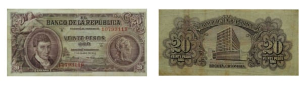 20 Pesos oro