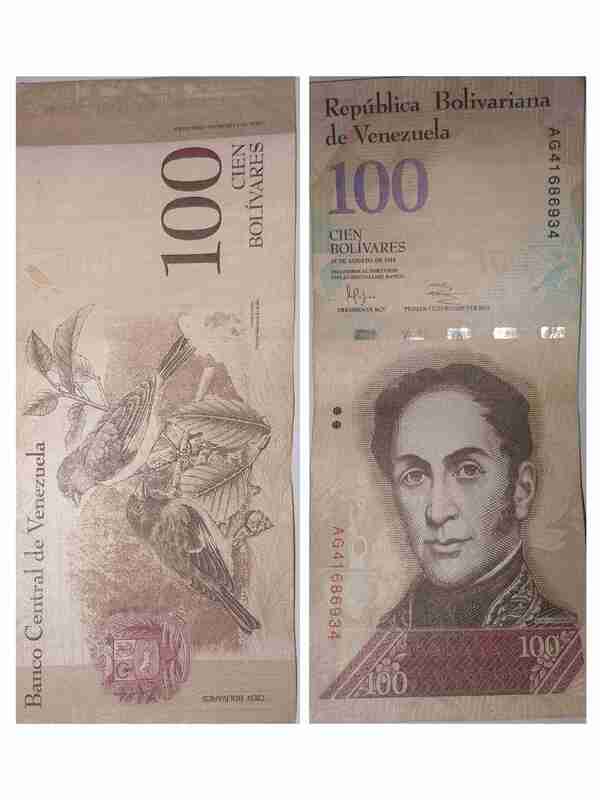 Billete de 100 Bolivares de Año 03-02 2011 al 05-11 2015