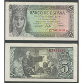 5 Pesetas Estado español 13 de febrero de 1943