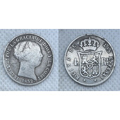 ISABEL II 1861 4 REALES MADRID
