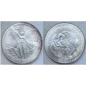 1991 MEXICO 1 OZ .999 FINE SILVER ONZA PLATA PURA