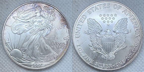 1 DOLLAR AMERICAN SILVER EAGLE - 2002