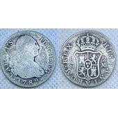 CARLOS IV 1789 2 REALES MF