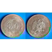 Moneda mexicana de 50 Centavos de plata de 1945
