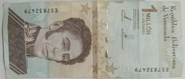 billete de 1 millón de bolivares