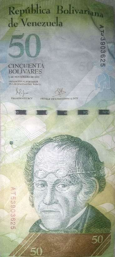 50 bolívares año 15/11/2015