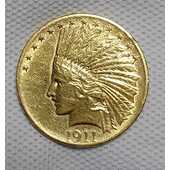 Moneda de oro de 10$ de 1911 de estados unidos
