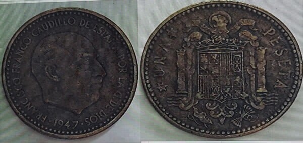 1 PESETA FRANCISCO FRANCO 1957 (53)