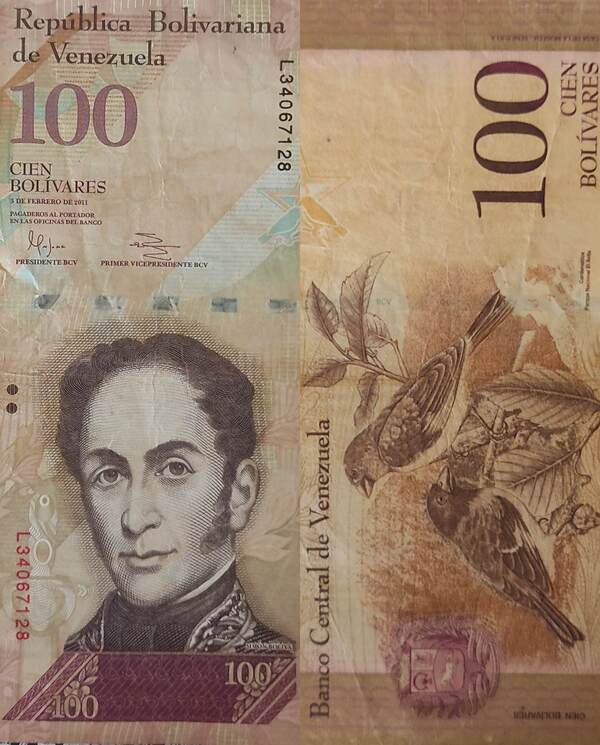 100 Bolívares 03 Febrero 2011