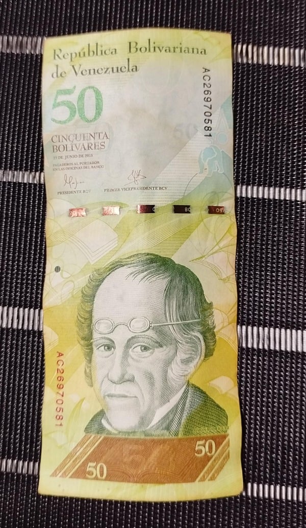 Billete 50bs
