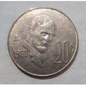 Coin with an image of Don Francisco I. Madero, the number 