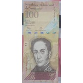 Billete de 100 bolivares 2015 venezolano