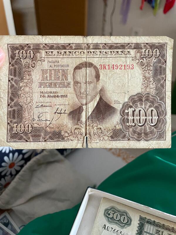 Billete de 100 pesetas