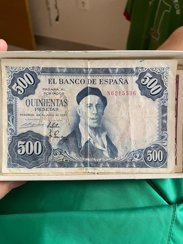 500 Pesetas (Ignacio Zuloaga) 1954