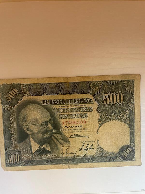 500 Pesetas (Mariano Benlliure)