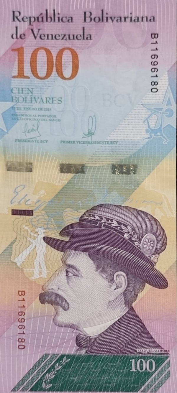Billete 100 Bolivares