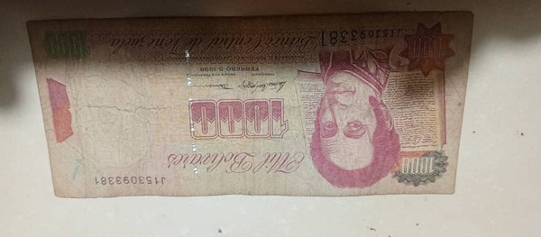 Billetes nacionales Venezuela