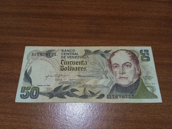 billete de edicion especial de 50 bolivares