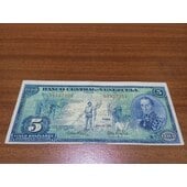 billete de 05 bolivares año 1966
